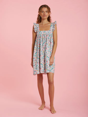 The Jojo Nightie - Blue and Pink Liberty of London Edit